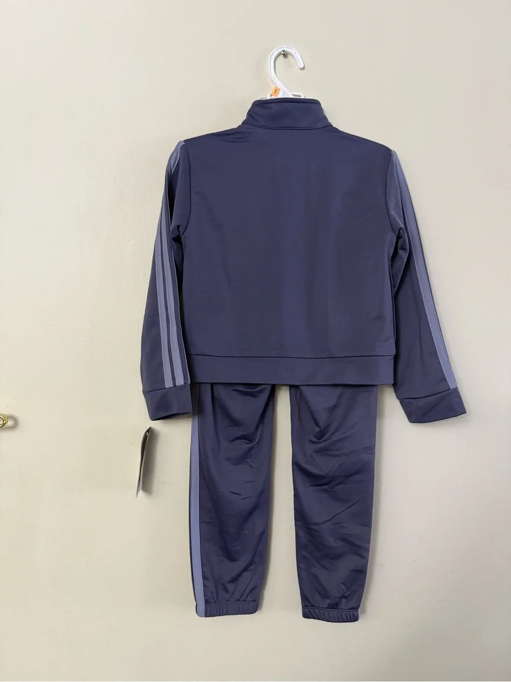 adidas Purple Youth Track Jacket and Pants Set